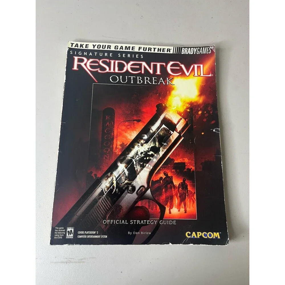 Resident Evil: Outbreak Official Strategy Guide Book w/Foldout Poster